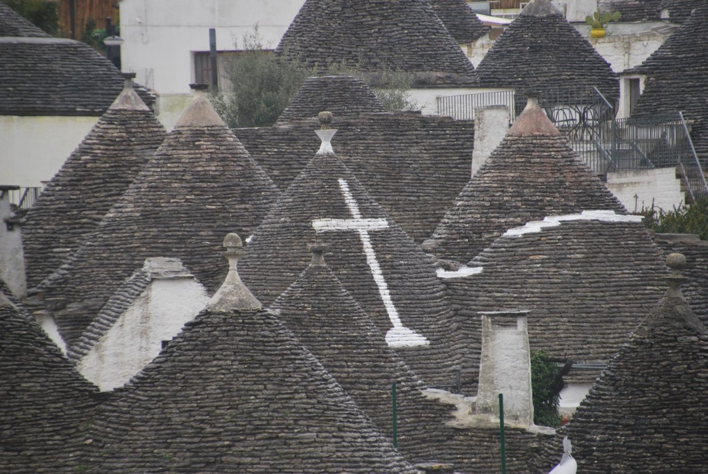 Tejados cónicos de los trulli de Alberobello