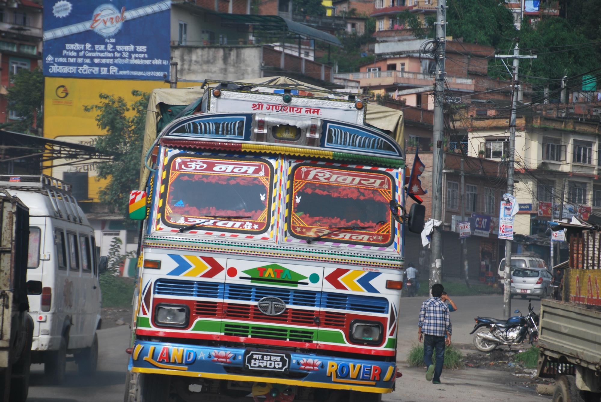 Tibetan prayer flags on Annapurna pass